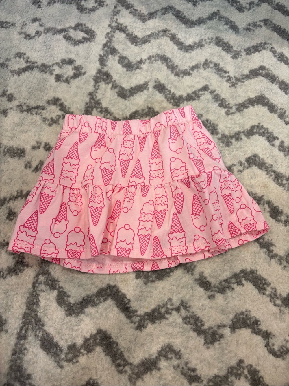 wonder nation Pink Ice Cream Cone Tiered Skort